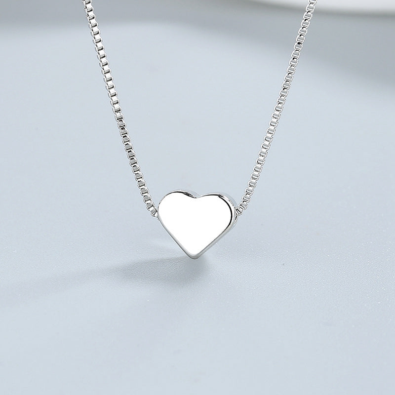 Silver Heart Pendant Necklace