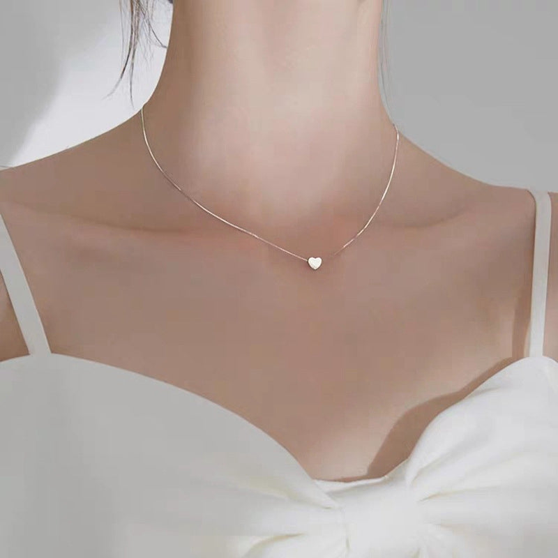 Silver Heart Pendant Necklace